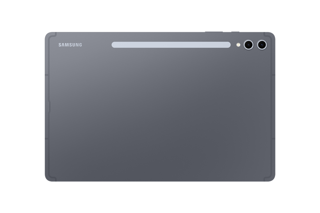 Galaxy Tab S10+ 5G back view, Moonstone Grey tablet