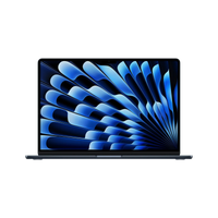 MacBook Air 13-inch laptop with blue abstract display, front view