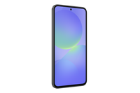 Galaxy A36 5G phone, lavender front view with colorful display