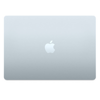 13-inch MacBook Air, Sky Blue back with Apple logo