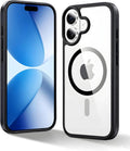 Jumo Magic-Mask Case for iPhone 17 Pro – MagSafe Clear Black TPU Cover