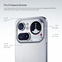 Nothing Phone 4a Pro 5G rear camera system diagram with Glyph light