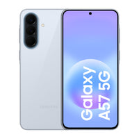 Android smartphone with dual rear cameras and light gray back