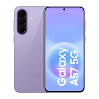 Android smartphone in Awesome Lilac with front display and triple rear cameras