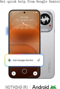 Nothing Phone 4a Pro 5G front display with back panel and Glyph light visible