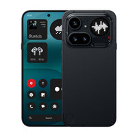 Nothing Phone (4a) Pro 5G in black, front and back with dual rear cameras visible