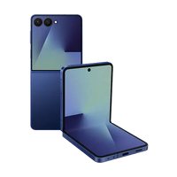 Blue Shadow foldable smartphone, rear and open front display visible