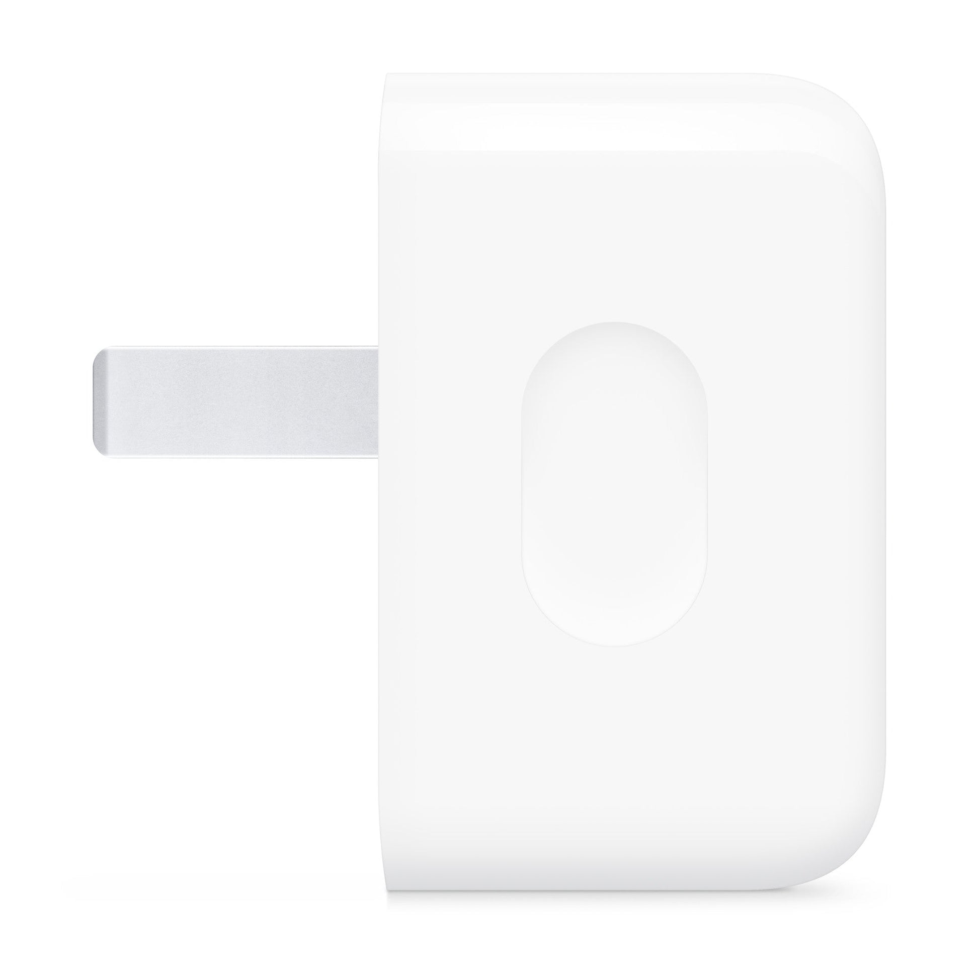 White power adapter with side rectangular prongs extended