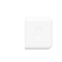 White power adapter close-up of front oval icon panel