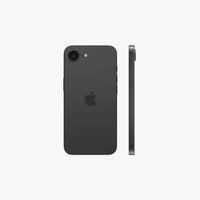 Apple iPhone 17e 5G smartphone in black, back view with side edge