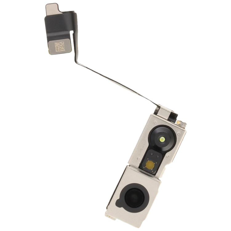 Front ultrawide camera replacement module with flex cable, dual lens openings