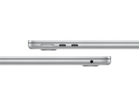 13-inch MacBook Air in Silver, side view showing ports and power button