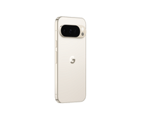 Google Pixel 10 Pro smartphone back view in cream with side buttons