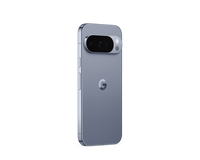 Google Pixel 10 Pro smartphone back view in gray with side buttons visible
