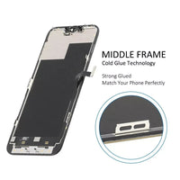 iPhone 13 Pro Max screen replacement with internal middle frame and ribbon