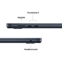 MacBook Air side ports: MagSafe, Thunderbolt 4, and headphone jack