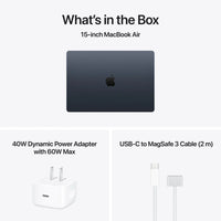 Laptop plus 40W power adapter and USB-C to MagSafe 3 cable