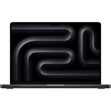Apple MacBook Pro 16-inch laptop front view with illuminated screen