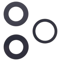 Camera lens gasket rings, dark navy rubber, three included