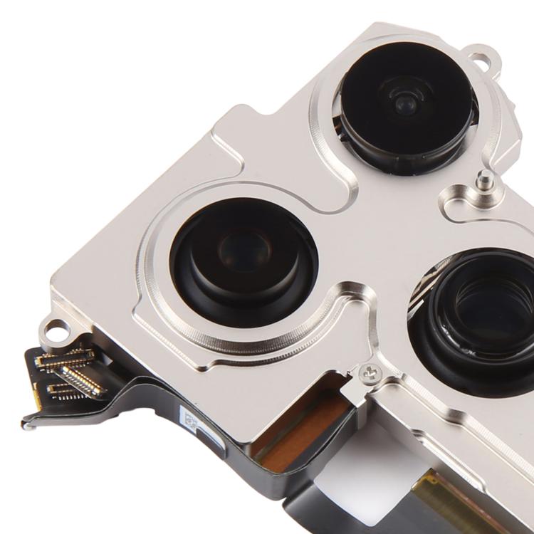 Back camera replacement module showing three camera lenses and metal bracket for iPhone 17 Pro Max