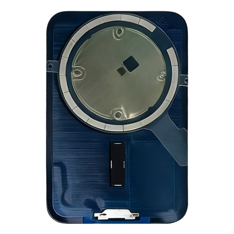 iPhone 17 Pro Max back glass replacement with MagSafe magnet and dark blue frame