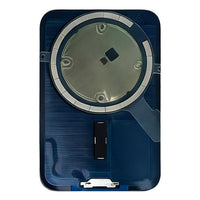 iPhone 17 Pro Max back glass replacement with MagSafe magnet and dark blue frame