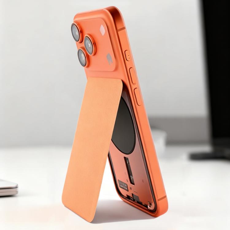 Orange iPhone 17 Pro Max back glass replacement edge with camera cutouts