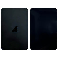 Back glass replacement panels for iPhone 17 Pro, dark black with Apple logo