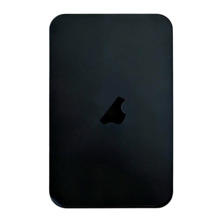 Back glass replacement for iPhone 17 Pro, black panel with Apple logo