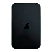 Back glass replacement for iPhone 17 Pro, black panel with Apple logo