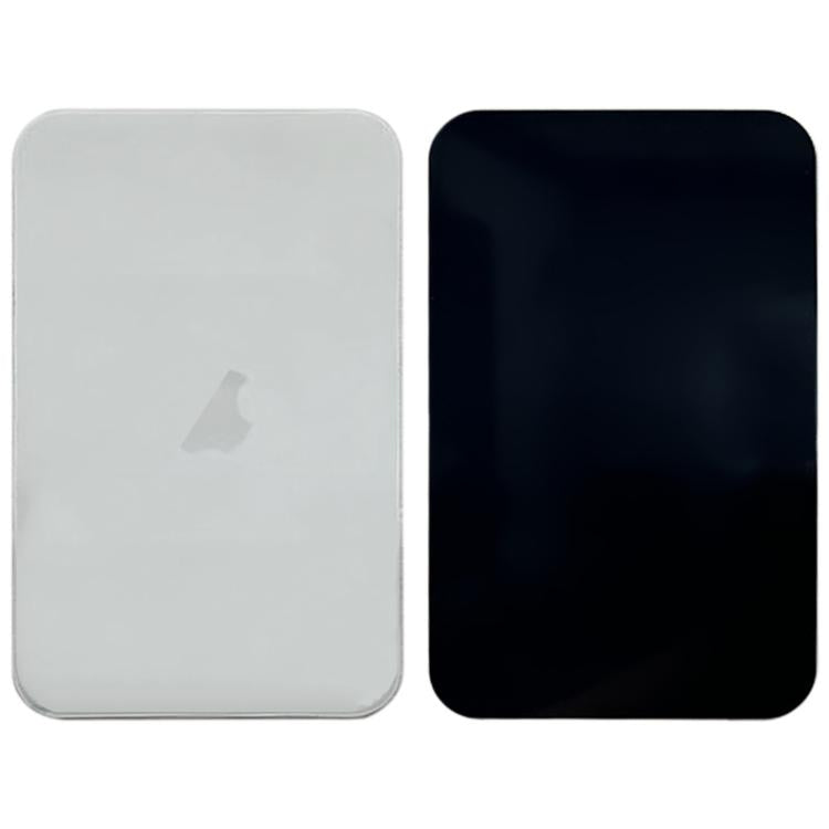 Back glass replacement panels for iPhone 17 Pro, silver/gray and dark black