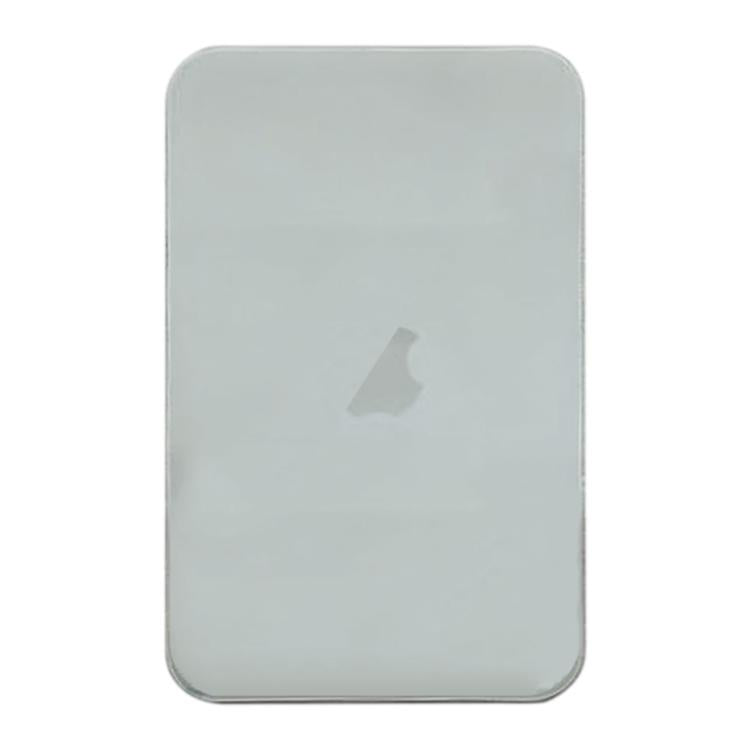 Back glass replacement for iPhone 17 Pro, silver/gray panel with Apple logo