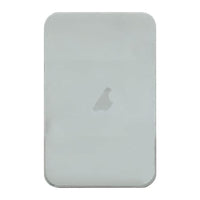 Back glass replacement for iPhone 17 Pro, silver/gray panel with Apple logo