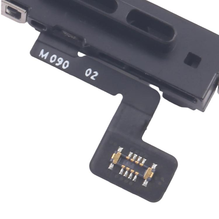 iPhone 17 Pro Max mic sensor replacement close-up of flex connector pins
