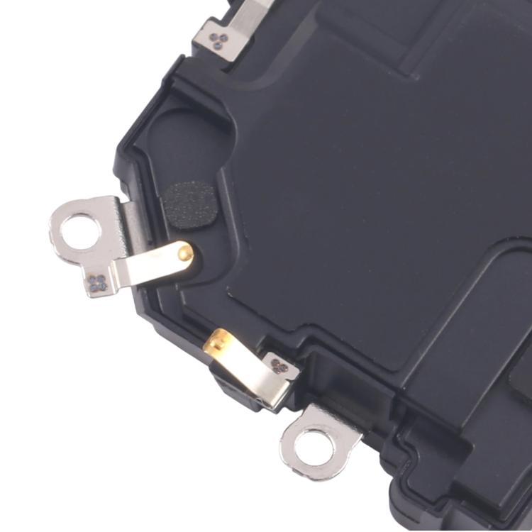 Gadedly iPhone 17 Pro Max earpiece replacement, dark module close-up with metal terminals