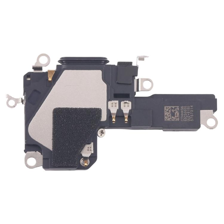 iPhone 17 Pro Max speaker replacement module with foam pad and metal contacts