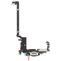 Charging flex cable replacement with charging port flex and antenna contact pads