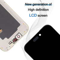 iPhone 17 Pro Max LCD screen assembly with camera connector bracket