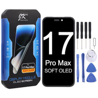 Gadedly iPhone 17 Pro Max OLED screen replacement kit with tools and pry picks