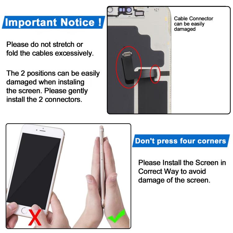 iPhone 17 Pro Max replacement screen flex cable connectors