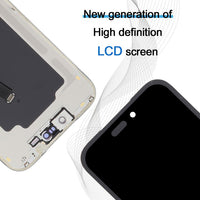 Gadedly iPhone 17 Pro Max screen replacement LCD display with connector and frame detail