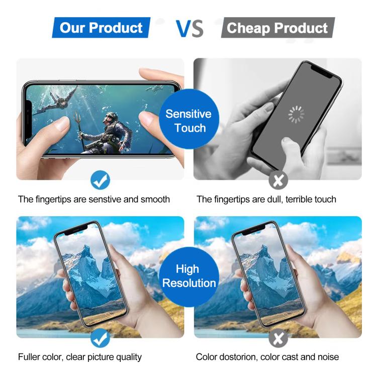 iPhone 17 Pro Max screen replacement display showing high-resolution scenery image