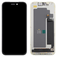 OLED screen assembly with black front and internal display panel