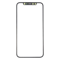 iPhone X front glass replacement with top cutouts and dark bezel