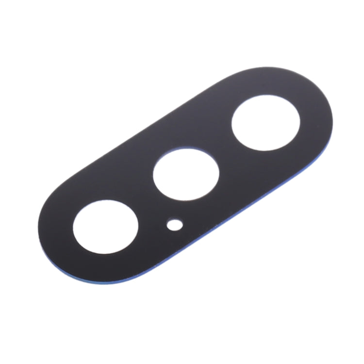 Dark rounded rectangular camera lens backplate with three circular openings
