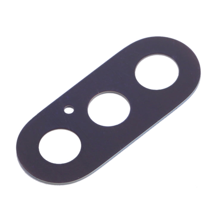 Dark rear camera lens cover for iPhone X with three circular cutouts and flash hole