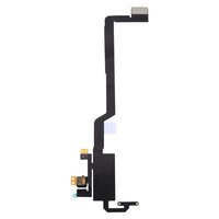 iPhone X sensor flex cable replacement, black flex ribbon with metal mounting bracket