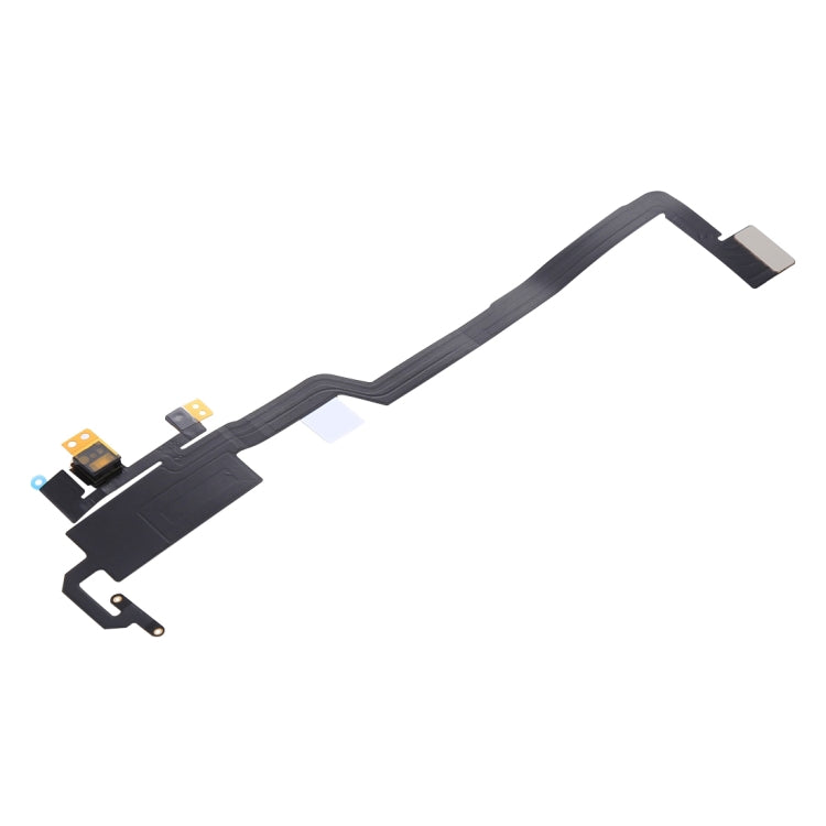 iPhone X sensor flex cable replacement, black ribbon cable with upper connector tab