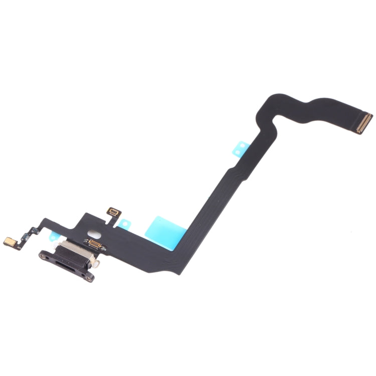 iPhone X charging port replacement flex cable with front dock cutout and ports