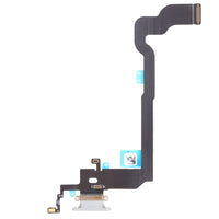 iPhone X charging port replacement flex cable with top ribbon connector and dock